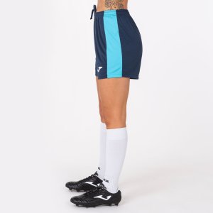 JOMA MAXI SHORT DARK NAVY-FLUOR TURQUOISE