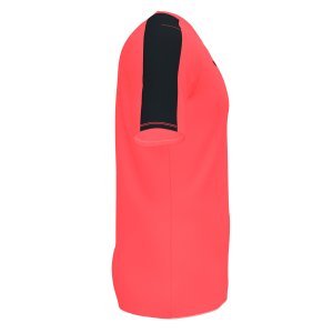 JOMA ACADEMY SHORT SLEEVE T-SHIRT FLUOR CORAL-BLACK
