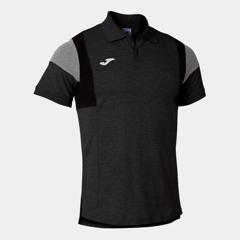JOMA CONFORT III SHORT SLEEVE POLO MELANGE GREY