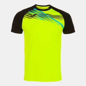 JOMA ELITE X SHORT SLEEVE T-SHIRT FLUOR YELLOW BLACK