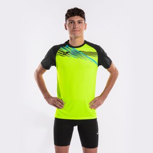 JOMA ELITE X SHORT SLEEVE T-SHIRT FLUOR YELLOW BLACK