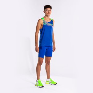 JOMA ELITE X SLEEVELESS SHIRT ROYAL FLUOR GREEN