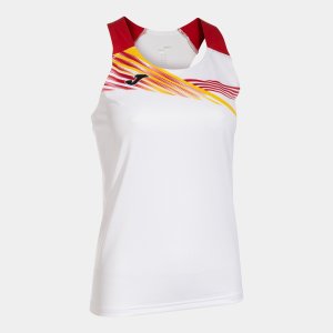 JOMA ELITE X TANK TOP WHITE RED