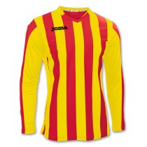 JOMA T-SHIRT COPA RED-YELLOW L/S