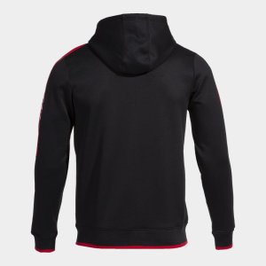 JOMA HOODED JACKET MAN OLIMPIADA BLACK RED