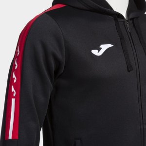 JOMA HOODED JACKET MAN OLIMPIADA BLACK RED