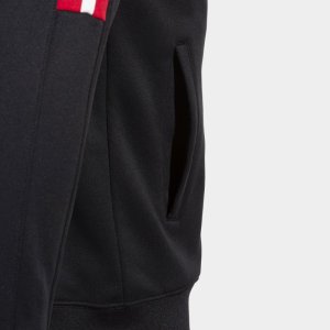 JOMA HOODED JACKET MAN OLIMPIADA BLACK RED