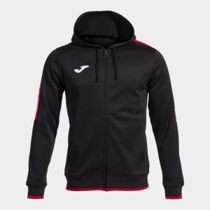 JOMA HOODED JACKET MAN OLIMPIADA BLACK RED