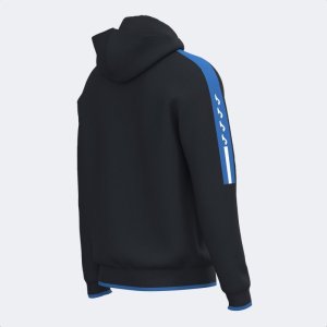 JOMA HOODED JACKET MAN OLIMPIADA BLACK ROYAL BLUE