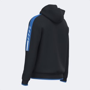JOMA HOODED JACKET MAN OLIMPIADA BLACK ROYAL BLUE