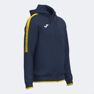 JOMA HOODED JACKET MAN OLIMPIADA NAVY BLUE YELLOW