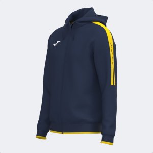 JOMA HOODED JACKET MAN OLIMPIADA NAVY BLUE YELLOW