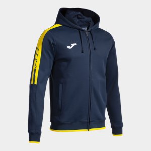 JOMA HOODED JACKET MAN OLIMPIADA NAVY BLUE YELLOW