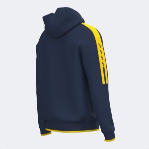 JOMA HOODED JACKET MAN OLIMPIADA NAVY BLUE YELLOW