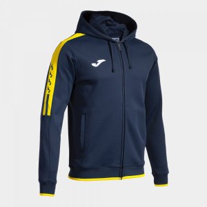 JOMA HOODED JACKET MAN OLIMPIADA NAVY BLUE YELLOW