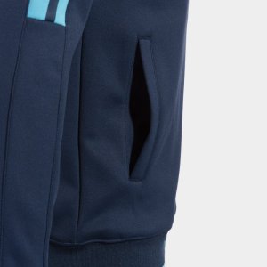 JOMA HOODED JACKET MAN OLIMPIADA NAVY BLUE FLUORESCENT TURQUOISE