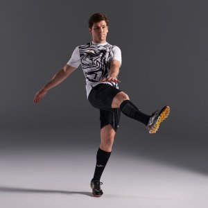 JOMA LION II SHORT SLEEVE T-SHIRT WHITE BLACK