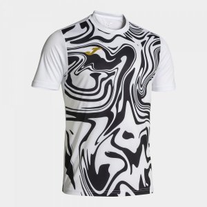 JOMA LION II SHORT SLEEVE T-SHIRT WHITE BLACK