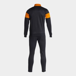 JOMA DANUBIO III TRACKSUIT BLACK ORANGE
