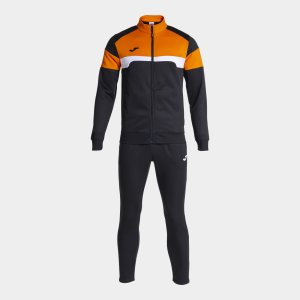 JOMA DANUBIO III TRACKSUIT BLACK ORANGE