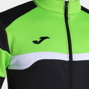 JOMA DANUBIO III TRACKSUIT BLACK FLUOR GREEN