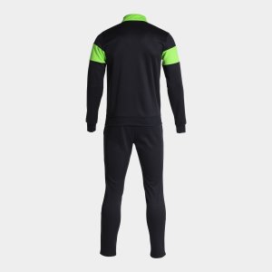 JOMA DANUBIO III TRACKSUIT BLACK FLUOR GREEN