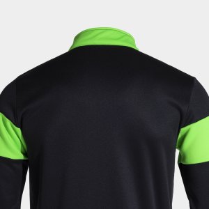 JOMA DANUBIO III TRACKSUIT BLACK FLUOR GREEN