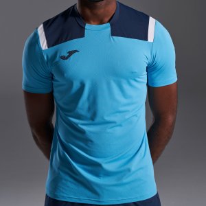 JOMA TOLEDO SHORT SLEEVE T-SHIRT FLUOR TURQUOISE