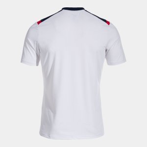 JOMA TOLEDO SHORT SLEEVE T-SHIRT WHITE NAVY