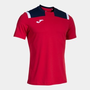 JOMA TOLEDO SHORT SLEEVE T-SHIRT RED NAVY