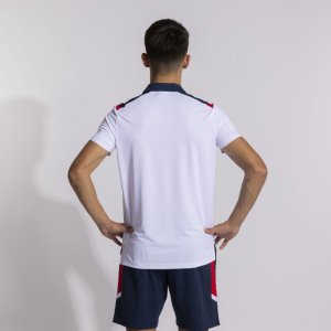 JOMA TOLEDO SHORT SLEEVE POLO WHITE NAVY