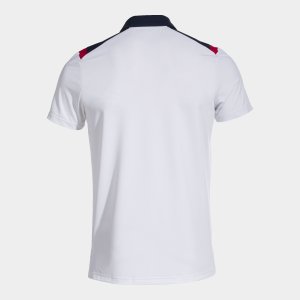 JOMA TOLEDO SHORT SLEEVE POLO WHITE NAVY