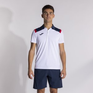 JOMA TOLEDO SHORT SLEEVE POLO WHITE NAVY