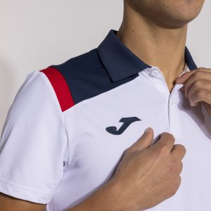 JOMA TOLEDO SHORT SLEEVE POLO WHITE NAVY