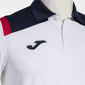 JOMA TOLEDO SHORT SLEEVE POLO WHITE NAVY