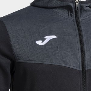 JOMA CAMPUS STREET ZIP-UP HOODIE BLACK