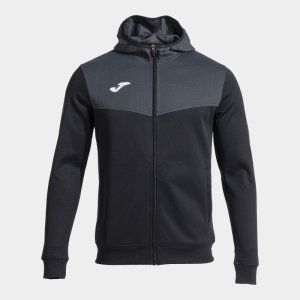 JOMA CAMPUS STREET ZIP-UP HOODIE BLACK