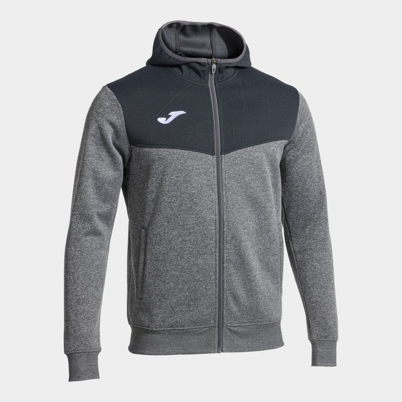 JOMA CAMPUS STREET ZIP-UP HOODIE GREY