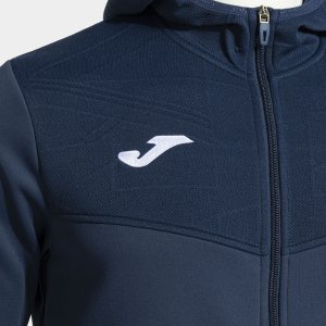 JOMA CAMPUS STREET ZIP-UP HOODIE NAVY