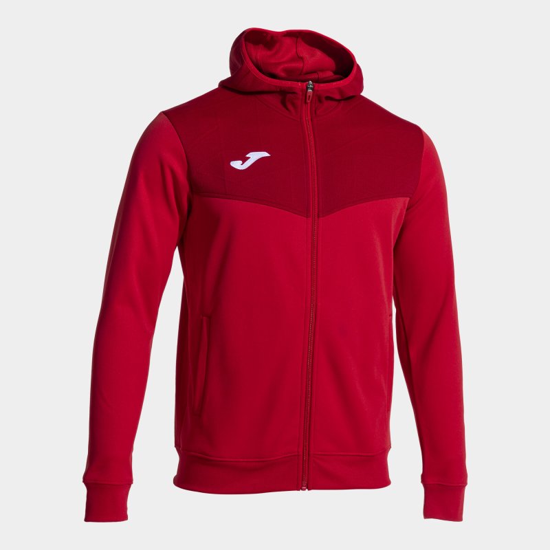 JOMA CAMPUS STREET ZIP-UP HOODIE RED