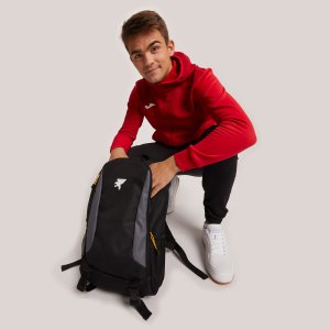 JOMA CAMPUS STREET ZIP-UP HOODIE RED