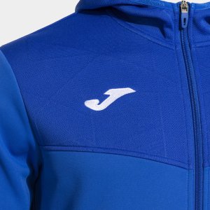 JOMA CAMPUS STREET ZIP-UP HOODIE ROYAL