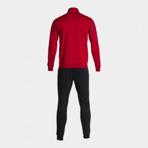 JOMA LION II TRACKSUIT RED BLACK