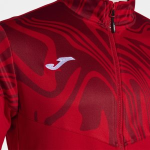 JOMA LION II TRACKSUIT RED BLACK