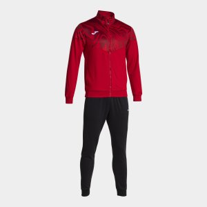 JOMA LION II TRACKSUIT RED BLACK