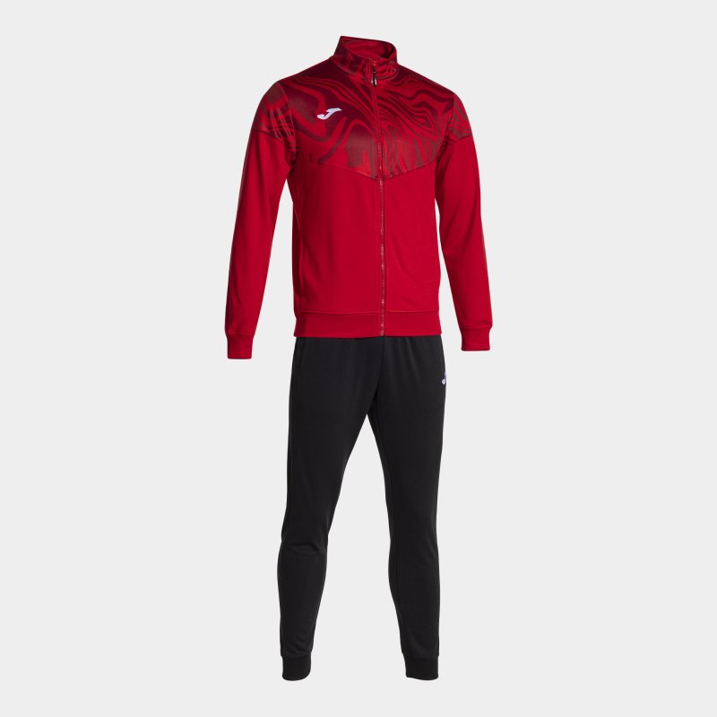 JOMA LION II TRACKSUIT RED BLACK