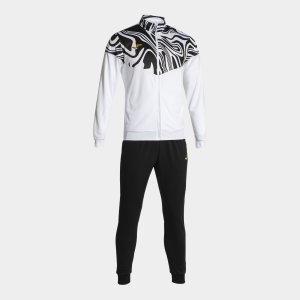 JOMA LION II TRACKSUIT WHITE BLACK