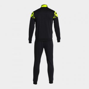 JOMA LION II TRACKSUIT BLACK FLUOR YELLOW