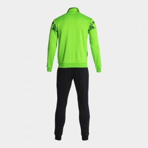JOMA LION II TRACKSUIT FLUOR GREEN BLACK