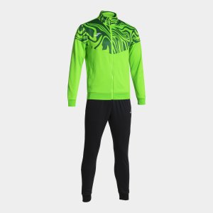 JOMA LION II TRACKSUIT FLUOR GREEN BLACK